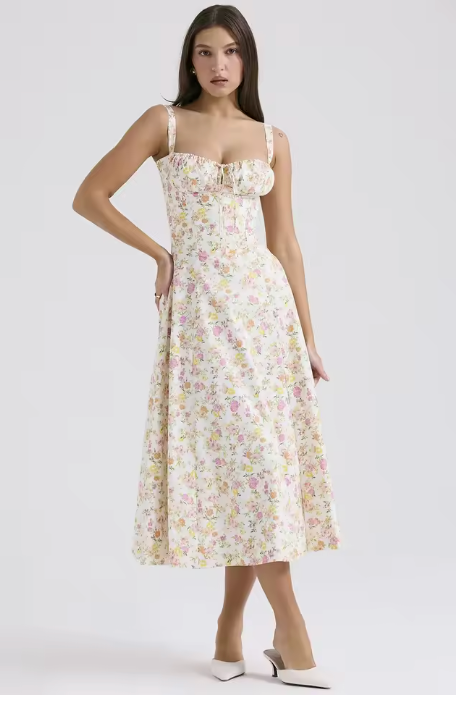 Julie Corset Midi Dress